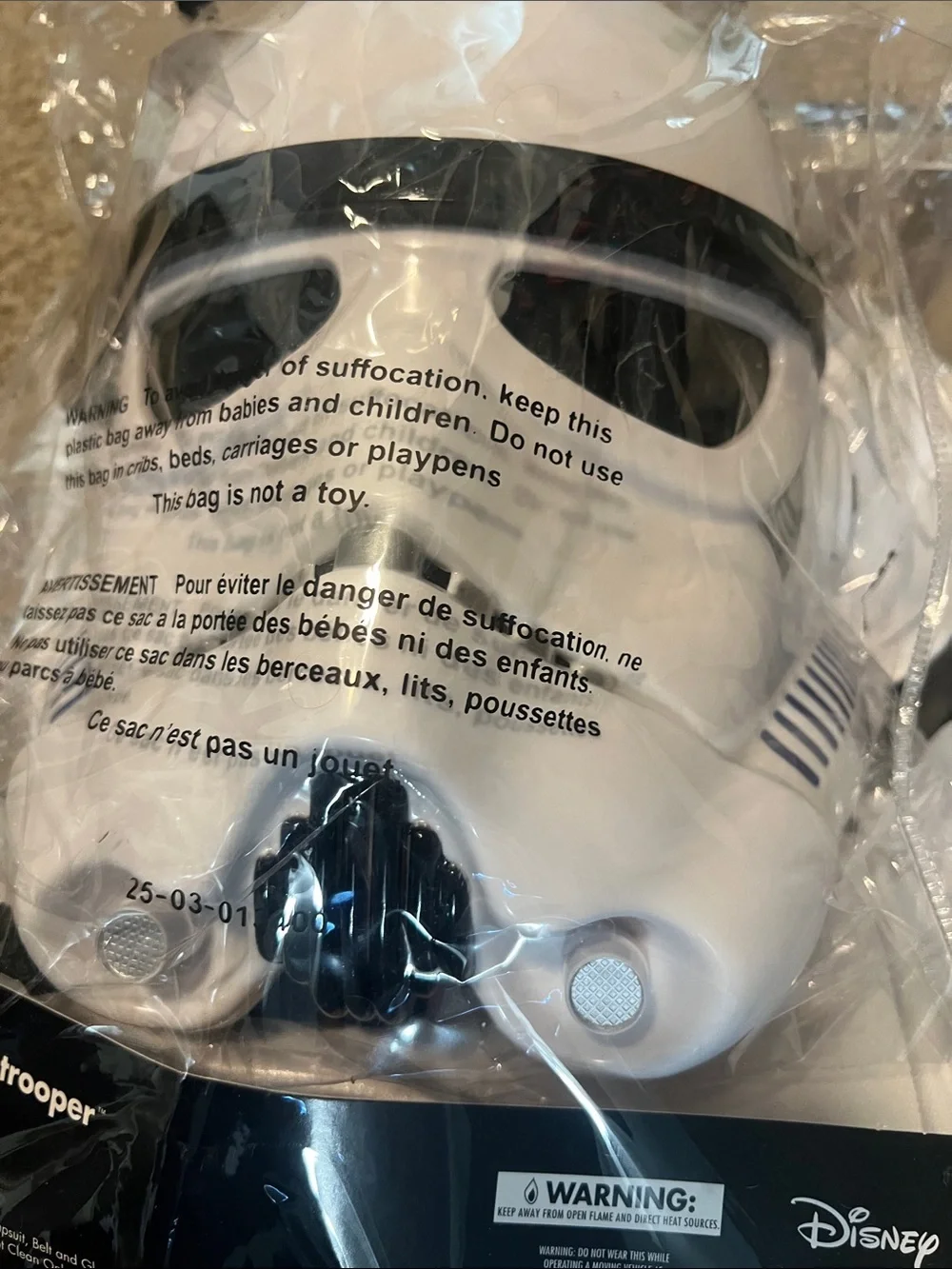 🌑 STORMTROOPER Star Wars Child Costume Size M (8-10)